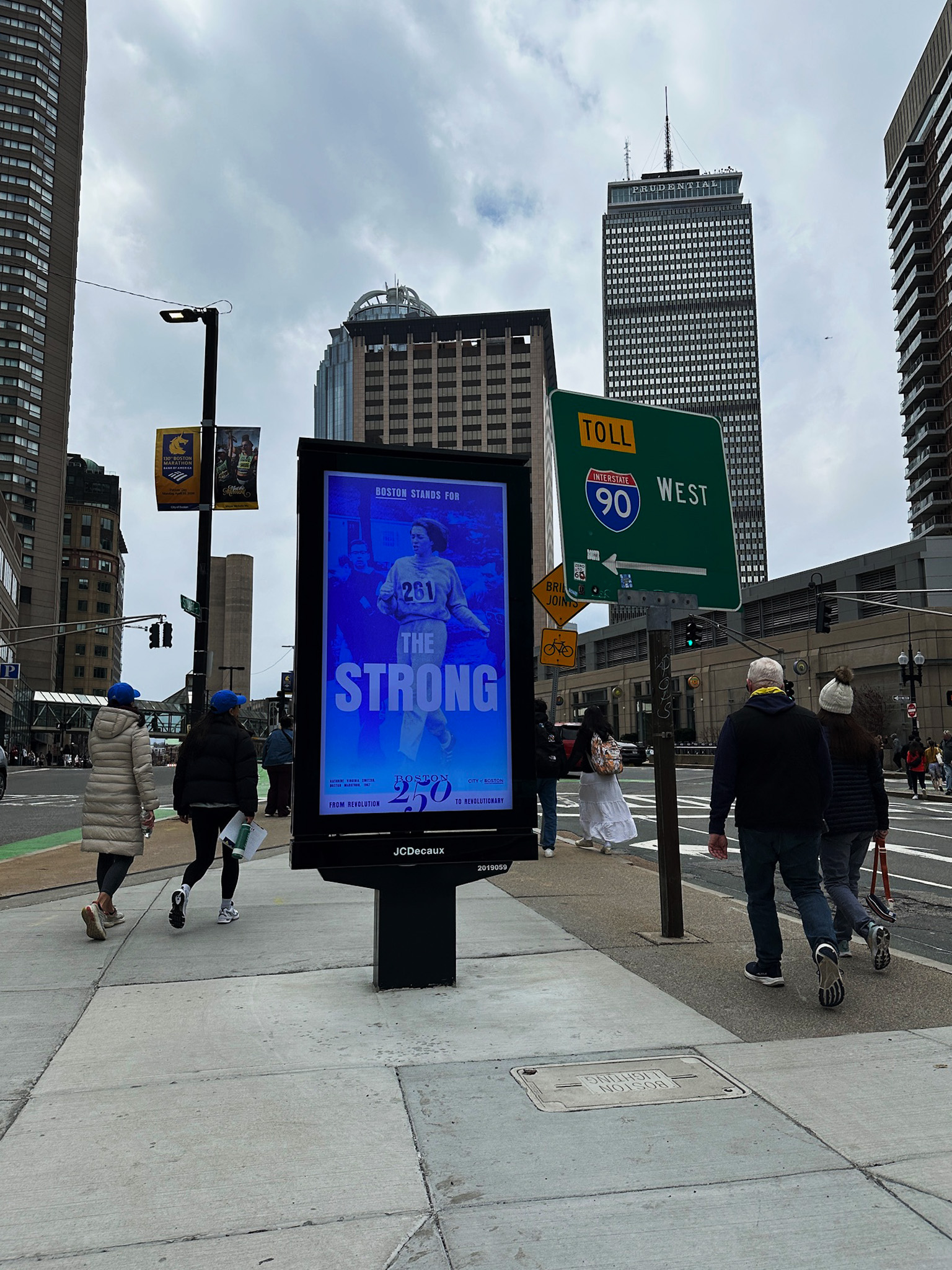 Boston 250 marathon OOH 3