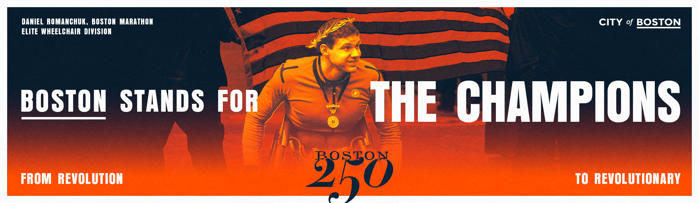 Boston 250 OOH — The Champions (Orange Barrel)