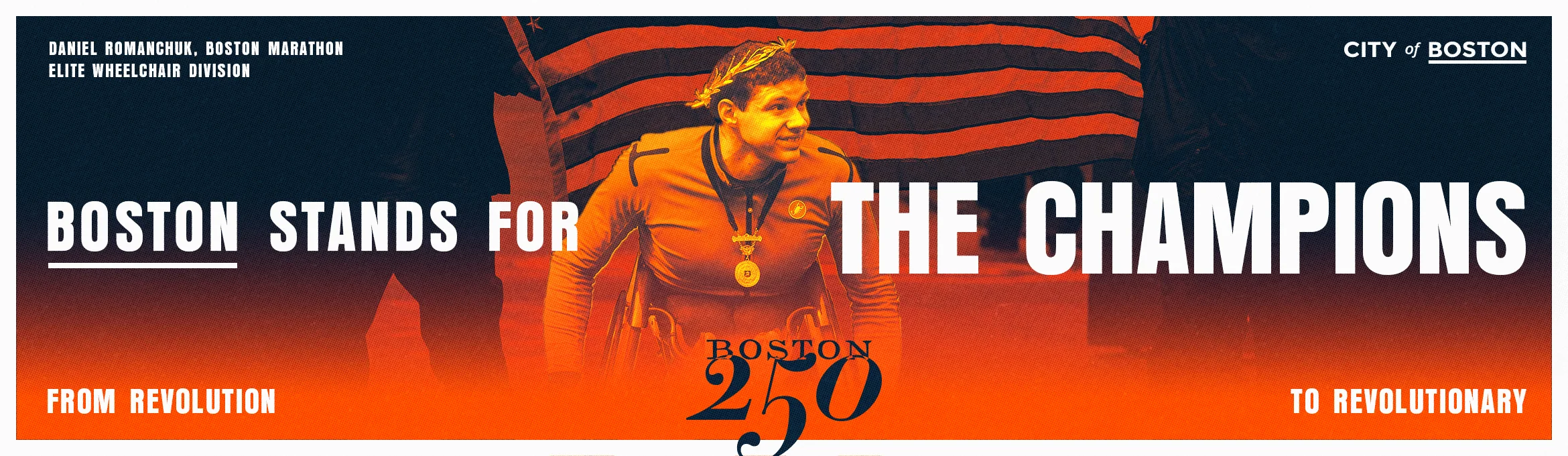 Boston 250 OOH — The Champions (Orange Barrel)