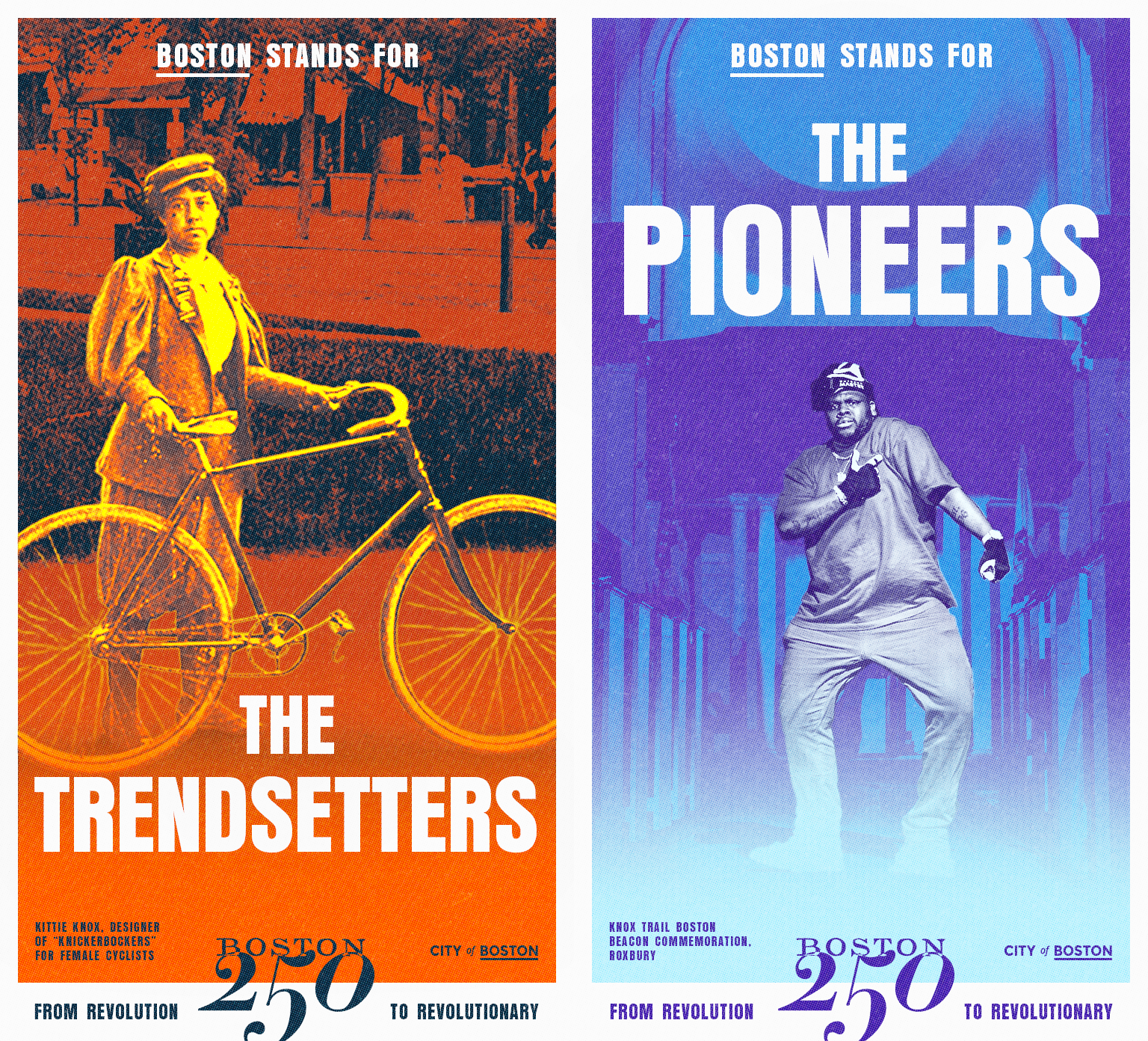 Boston 250 OOH — The Trendsetters x The Pioneers (Orange Barrel)