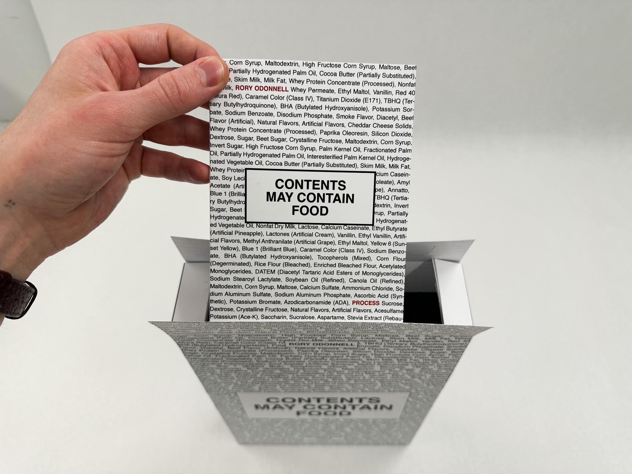 Process book cereal box prize 5