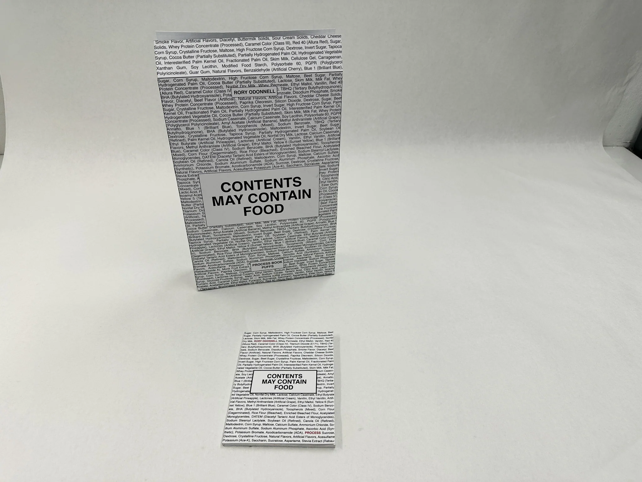 Process book cereal box prize 7
