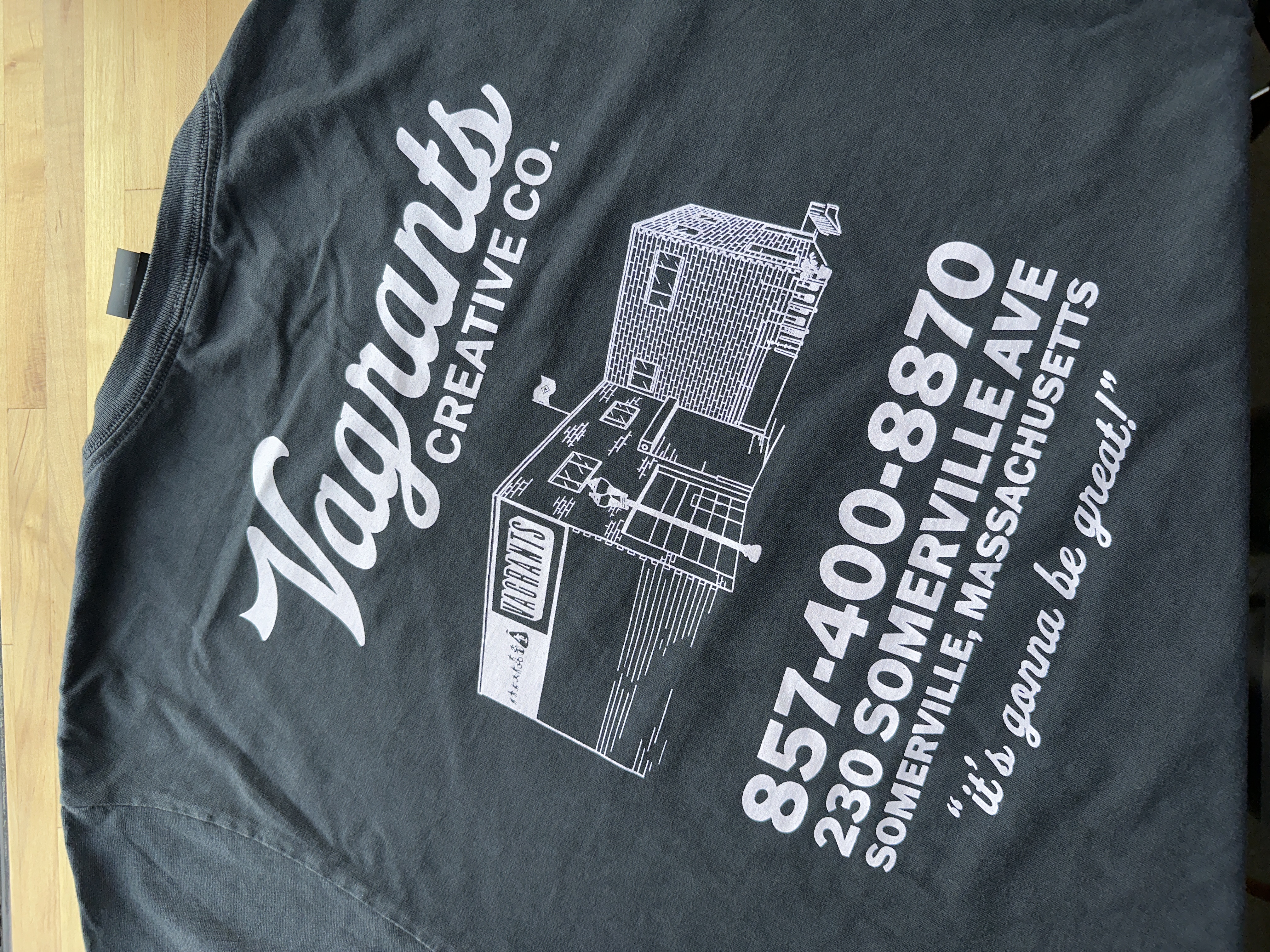 Vagrants tee — black back