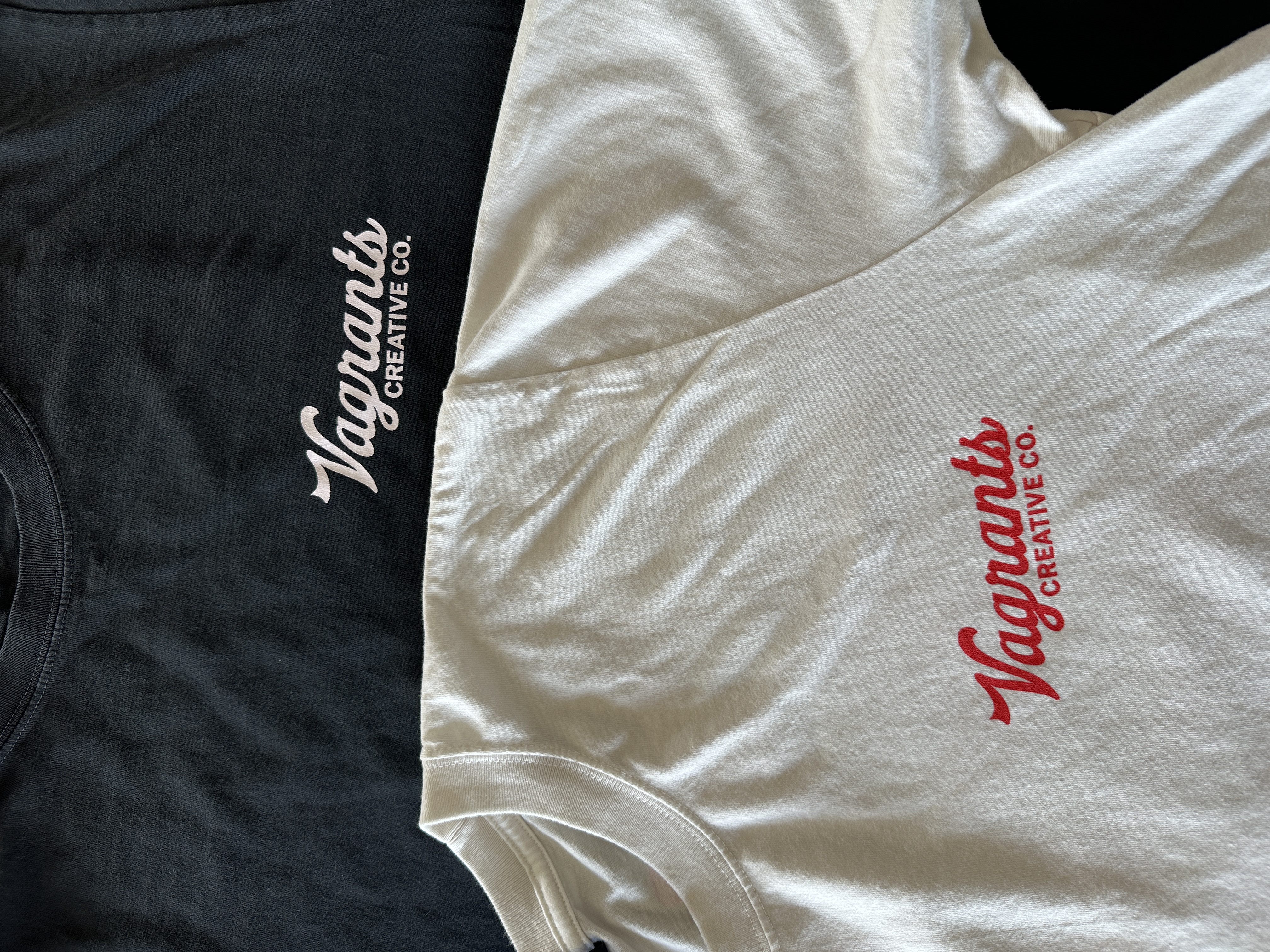 Vagrants tees — fronts