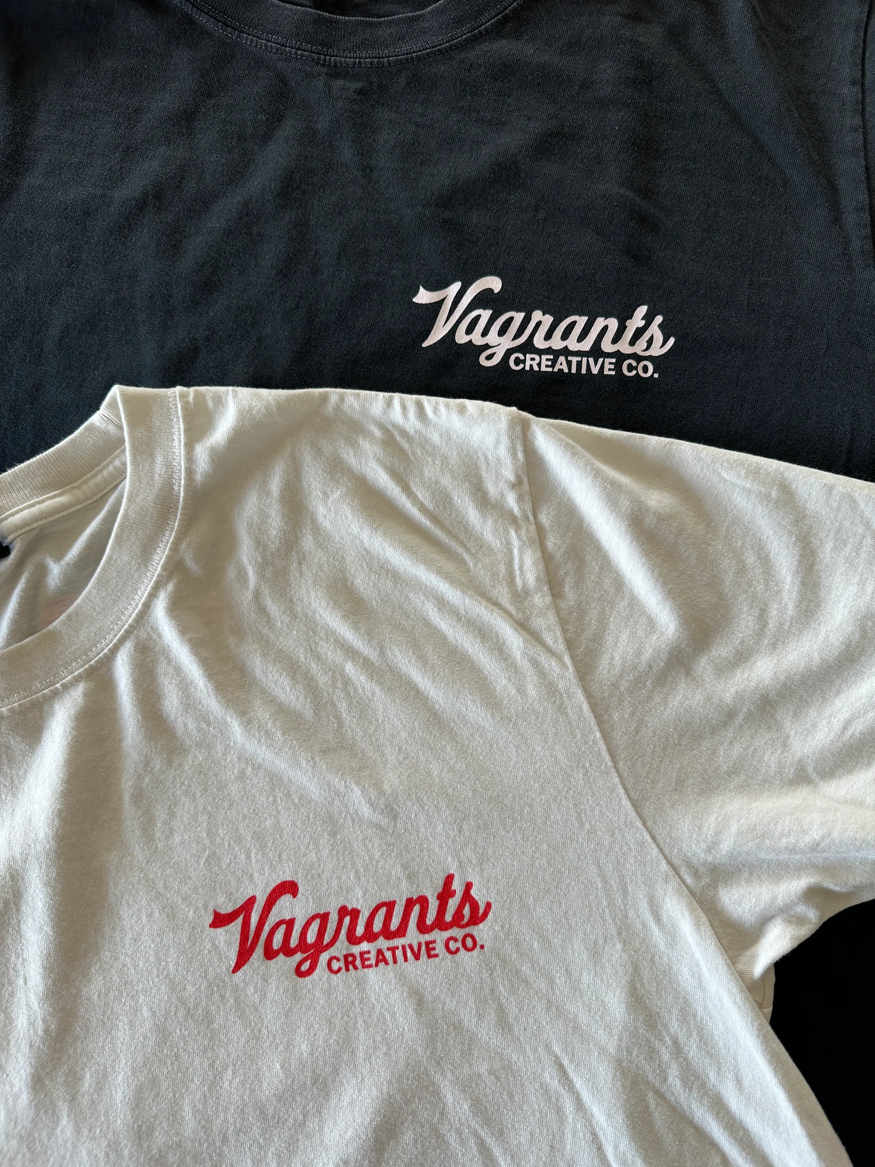 Vagrants tees — fronts